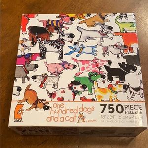 one hundred dogs and a cat Puzzle by Whitlark
